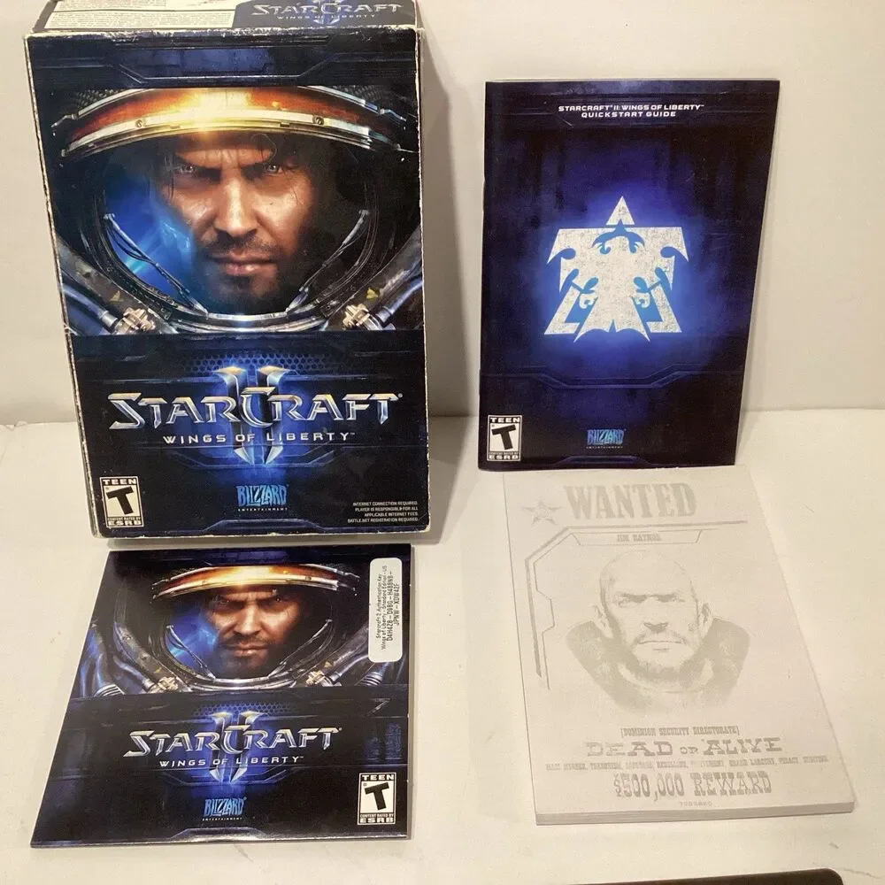 starcraft 2 wings of liberty pc w/manual